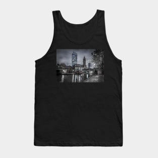 Manchester at Night with Beetham Tower and Castlefield Canal Tank Top